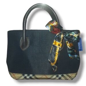 Pre-loved Vintage Burberry's Blue Label Mini Nylon Tote